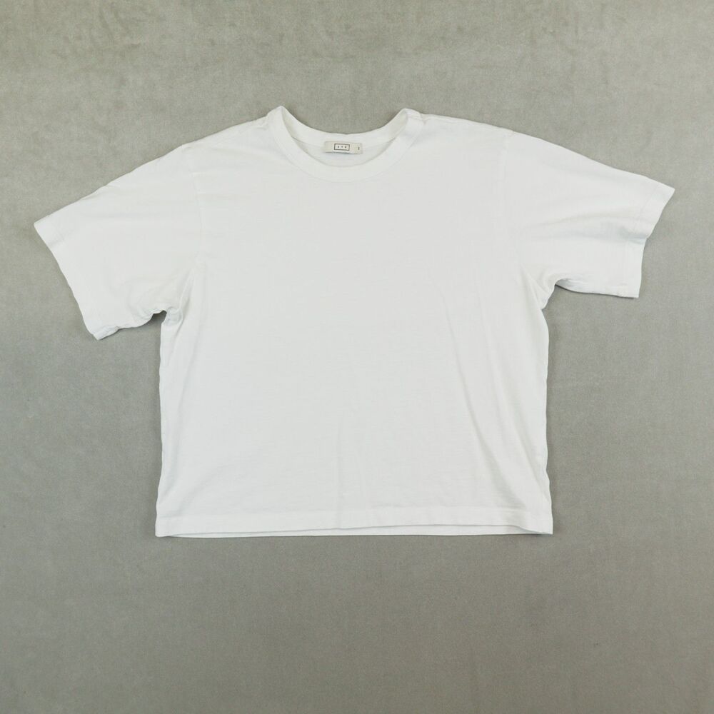 AYR T-Shirt Cotton Short Sleeve Crew Neck Size XS Cropped